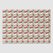 かわいいさくらんぼヴィンテージをテーマにしたパターン 薄葉紙 (正面)