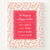 かわいいさくらんぼ柄の台所詩第1回料理本 ノートブック (裏面)