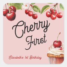 かわいいさくらんぼ第1位ガーリー誕生日ピンク