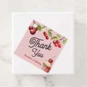 かわいいさくらんぼ第1位ガーリー誕生日ピンク フェイバータグ (インサイチュ)