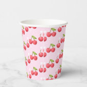 かわいいさくらんぼ1歳の誕生日パーティー 紙コップ (右)