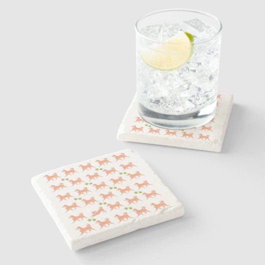 かわいいしばいぬがいっぱい ストーンコースター (横)