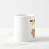 かわいいしゃれ愛告白は私の蜂蜜くまです コーヒーマグカップ (中央)