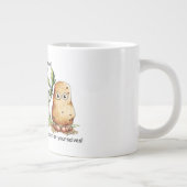 かわいいじゃがいもおもしろいつま先ポテトプン  ジャンボコーヒーマグカップ (右)