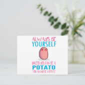 かわいいじゃがいもでない限り自分らしく Kawaii Pot ポストカード (スタンド正面)