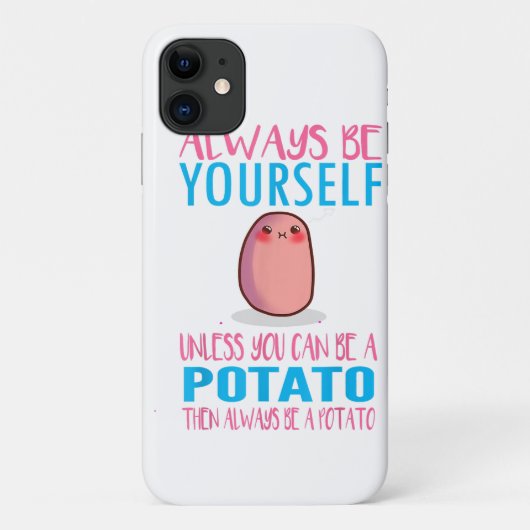 かわいいじゃがいもでない限り自分らしく Kawaii Pot Case-Mate iPhoneケース (裏面)