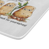 かわいいじゃがおもしろいいもぷん  カッティングボード (角)