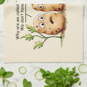 かわいいじゃがおもしろいいもぷん キッチンタオル (折り畳み)