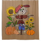 かわいいすごいかかし シャワーカーテン (正面)