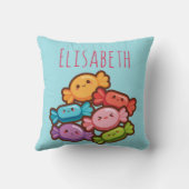 かわいいすごいかわいいのレインボーキャンディモグラム クッション (裏面)