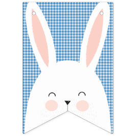 かわいいすごいがイースターバニーを可愛がる。 バンティングフラッグ