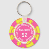 かわいいすごいソフトボールのチームのギフト安パーソナライズされた, キーホルダー (正面)