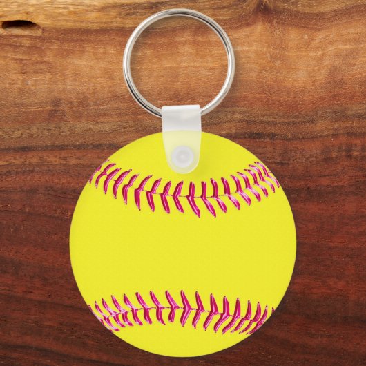 かわいいすごいソフトボールのチームのギフト安パーソナライズされた, キーホルダー (裏面)
