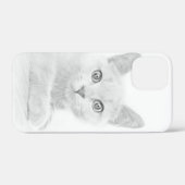 かわいいすごい子猫ポートレート写真 Case-Mate iPhoneケース (裏面 (横))