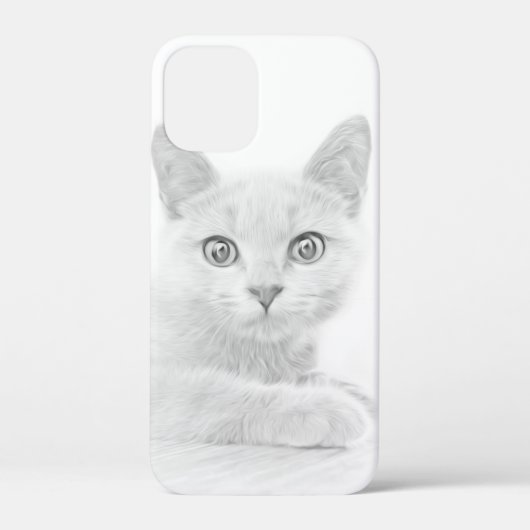 かわいいすごい子猫ポートレート写真 Case-Mate iPhoneケース (裏面)