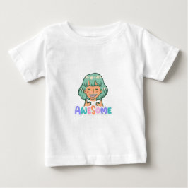 かわいいすごい幼児用Tシャツ カラフルな子供向け漫画Tシャツ ベビーTシャツ