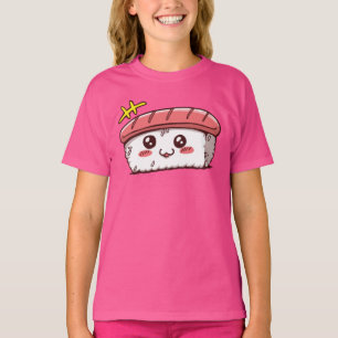 かわいいすしかわいい日本の食べ物 Tシャツ