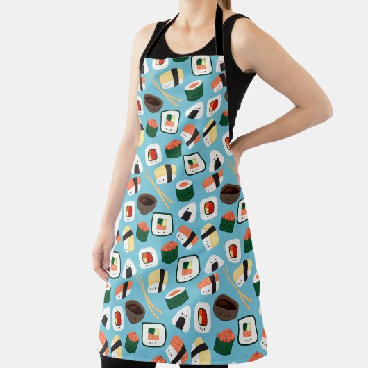 かわいいすしアジア料理 エプロン (インサイチュ)