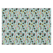 かわいいすしキャラクター|かわいいパターン(の模様が)ある寿司 テーブルクロス (正面(横))