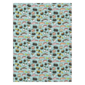 かわいいすしキャラクター|かわいいパターン(の模様が)ある寿司 テーブルクロス (正面)