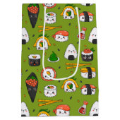 かわいいすし抱き枕 ミディアムペーパーバッグ (裏面)