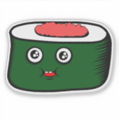 かわいいすし漫画 – かわいいフードシール シール (正面)