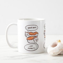 かわいいすし猫ユーモア コーヒーマグカップ