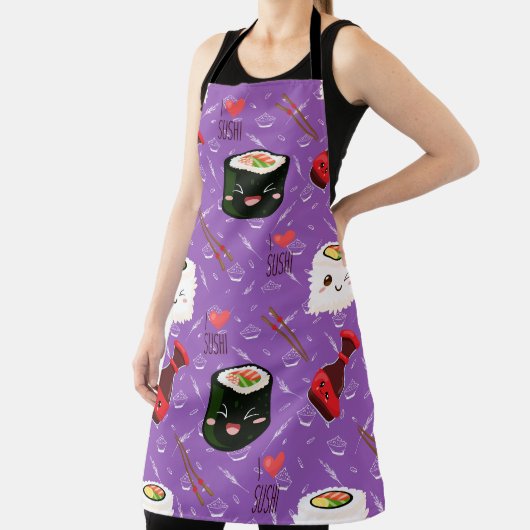 かわいいすし紫 エプロン (インサイチュ)