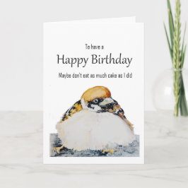 かわいいすずめのバースデーグッズ カード