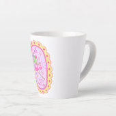 かわいいすてきカエル – 価値と十分 カフェラテマグ (右アングル)