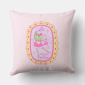 かわいいすてきカエル – 価値と十分 クッション (裏面)