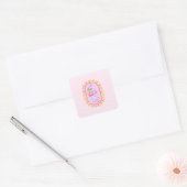 かわいいすてきカエル – 価値と十分 スクエアシール (封筒)