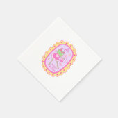 かわいいすてきカエル – 価値と十分 スタンダードカクテルナプキン (角)