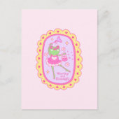 かわいいすてきカエル – 価値と十分 ポストカード (正面)