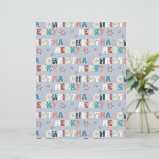 かわいいすてきクリスマスクラップブック紙 (スタンド正面)