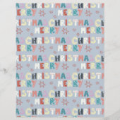 かわいいすてきクリスマスクラップブック紙 (正面)