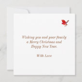 かわいいすてきクリスマス小妖精や小人&(鳥)ショウジョウコウカンチョウバード (裏面)