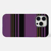 かわいいすみれストライプ iPhoneケース (裏面横)