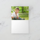 かわいいぞうの子供向け感謝カード (青) サンキューカード (内部)