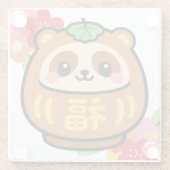 かわいいたぬき ガラスコースター (裏面)