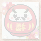 かわいいだるま ガラスコースター (裏面)