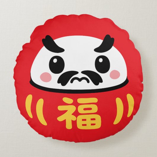 かわいいだるま ラウンドクッション (正面)