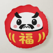 かわいいだるま ラウンドクッション (裏面)