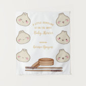 かわいいちびちゃんの食事会 タペストリー (正面)