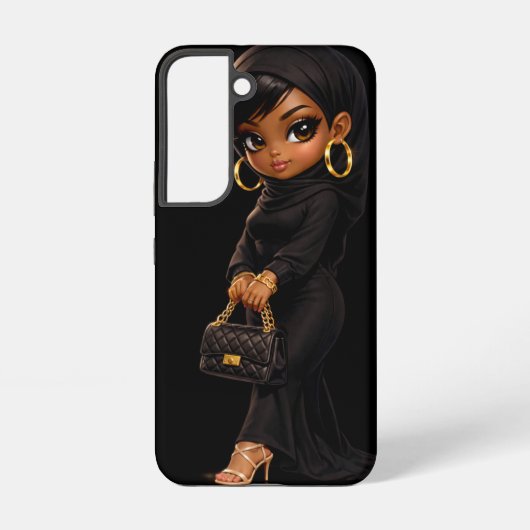 かわいいちびキャラのスマホケース SAMSUNG GALAXYケース (裏面)