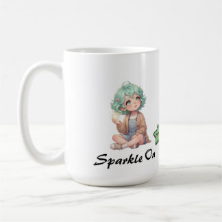 かわいいちびキャラアニメ少女 スパークルオン コーヒーマグ コーヒーマグカップ