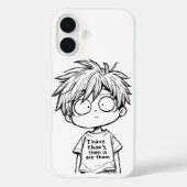 かわいいちびキャラアニメ男子のiPhone/iPadケース Case-Mate iPhoneケース (裏面)