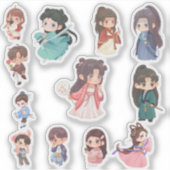 かわいいちびキャラステッカー シール (正面)