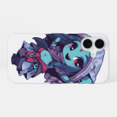 かわいいちびキャラファンタジー暗殺者iPhone 16ケース iPhone 16ケース (裏面横)