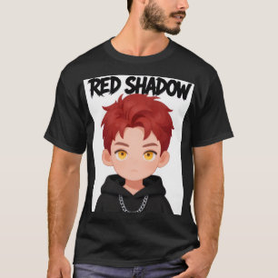 かわいいちびキャラ赤髪男子ストリートウェアアニメグラフィックS Tシャツ